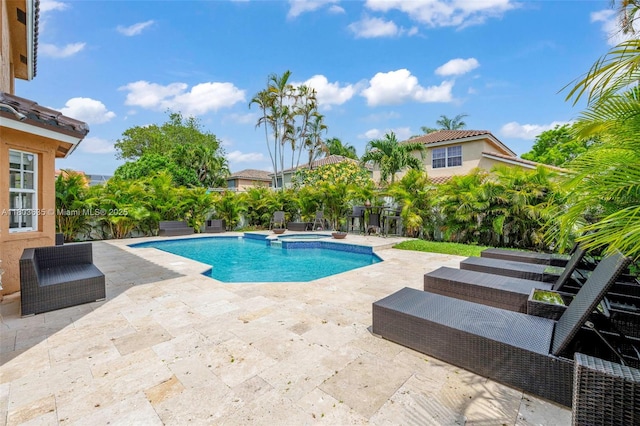 2238 NW 139th Ave, Sunrise, FL 33323 - view of pool featuring a patio and a pool with connected hot tub