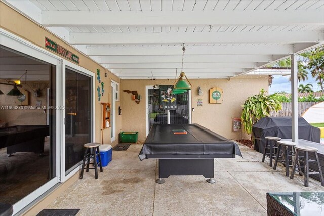 9750 SW 143rd Dr, Miami, FL 33176 - view of patio with a grill