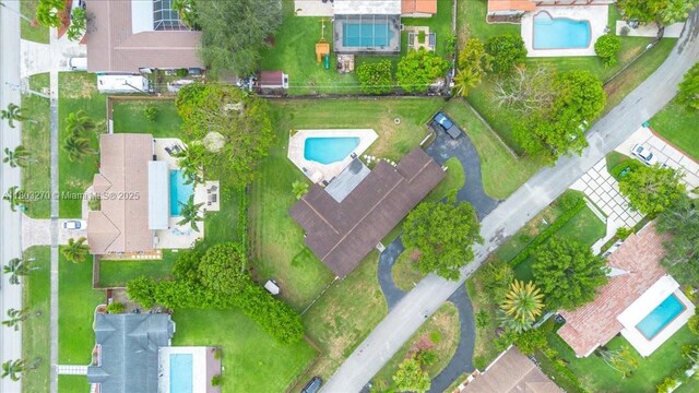 9750 SW 143rd Dr, Miami, FL 33176 - aerial view of a pool area