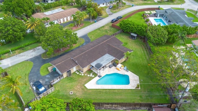 9750 SW 143rd Dr, Miami, FL 33176 - bird's eye view of a pool area