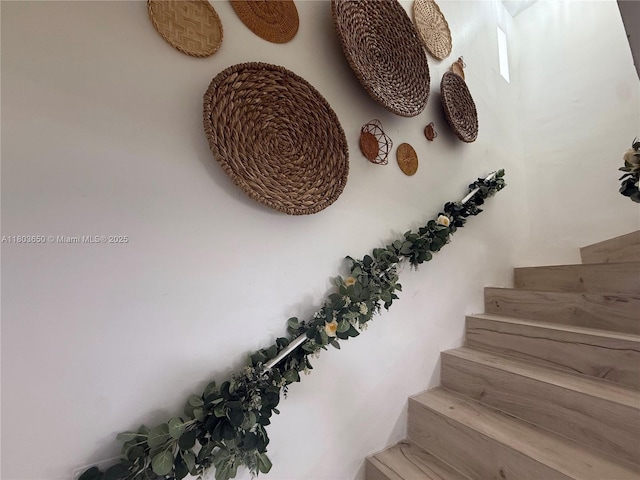 view of stairway