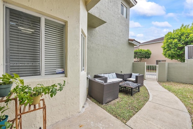 2350 SE 19th Ct Unit 0, Homestead, FL 33035 - view of patio / terrace with an outdoor living space and a gate