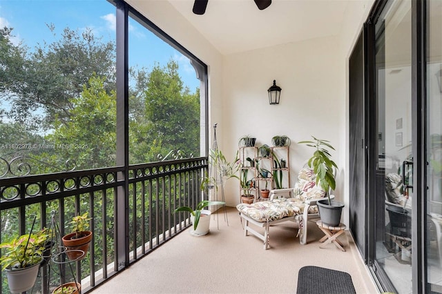 2901 NW 126th Ave Unit 2-415, Sunrise, FL 33323 - sunroom featuring ceiling fan