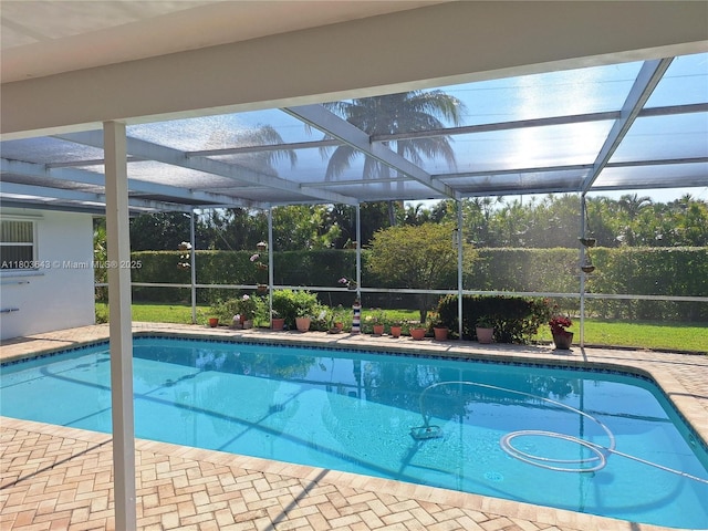1101 SW 75th Ter, Plantation, FL 33317 - view of swimming pool featuring glass enclosure