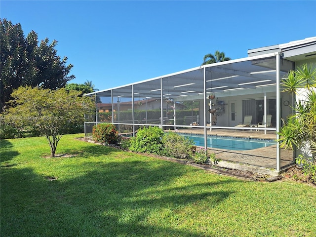 1101 SW 75th Ter, Plantation, FL 33317 - outdoor pool with a yard, a lanai, and a patio area