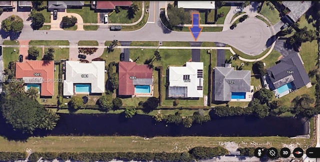 1101 SW 75th Ter, Plantation, FL 33317 - aerial overview of property's location with nearby suburban area and a large body of water
