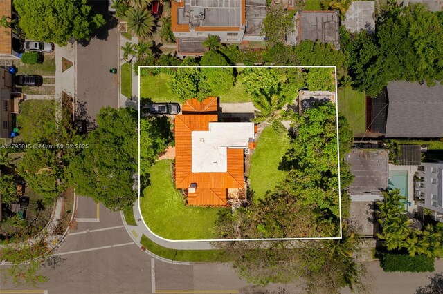 1801 SW 12th St, Miami, FL 33135 - aerial overview of property's location featuring property parcel outlined