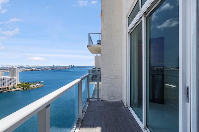 1155 Brickell Bay Dr Unit Ph204, Miami, FL 33131 - balcony with a water view and a city view