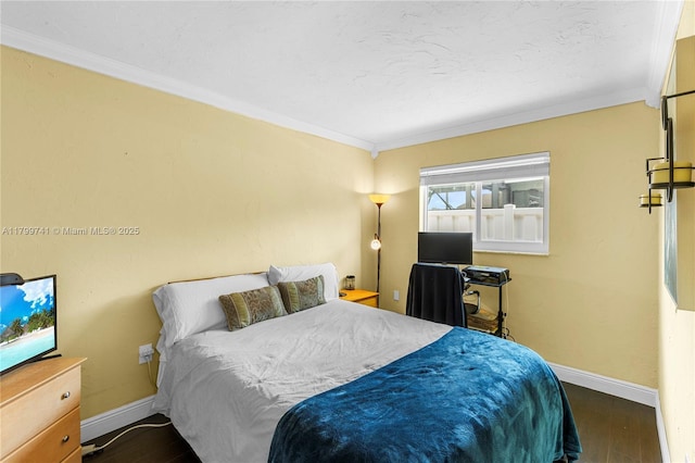 11400 NW 29th Mnr, Sunrise, FL 33323 - bedroom featuring crown molding, baseboards, and wood finished floors