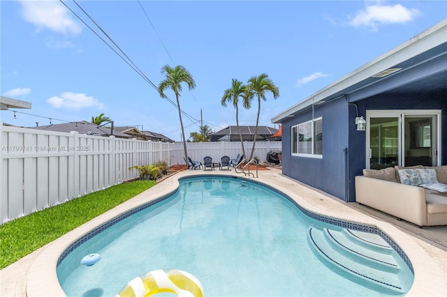 11400 NW 29th Mnr, Sunrise, FL 33323 - view of swimming pool with a fenced backyard and a patio area