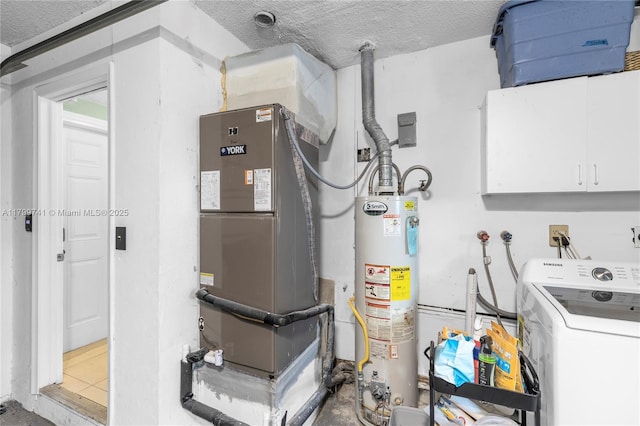 11400 NW 29th Mnr, Sunrise, FL 33323 - utility room with water heater, washer / clothes dryer, and heating unit