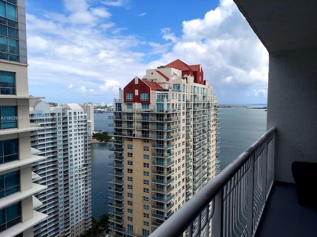 1200 Brickell Bay Dr Unit 3708, Miami, FL 33131 - balcony featuring a water view