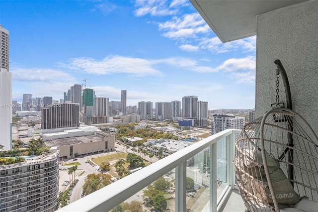 1900 N Bayshore Dr Unit 2519, Miami, FL 33132 - balcony with a skyline view