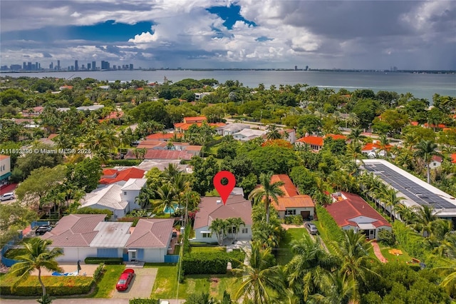 5120 Cherokee Ave, Miami Beach, FL 33140 - aerial perspective of suburban area featuring a large body of water