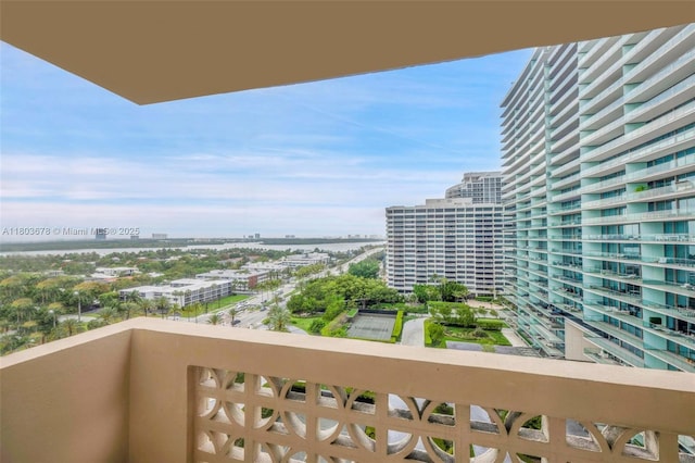 10185 Collins Ave Unit 1502, Bal Harbour, FL 33154 - balcony featuring a view of city