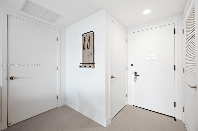 601 NE 1st Ave Unit 3504, Miami, FL 33132 - entryway with baseboards and recessed lighting