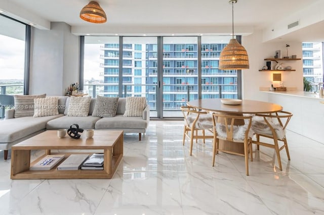 1300 S Miami Ave Unit 2006, Miami, FL 33130 - living room with floor to ceiling windows and light marble finish floors