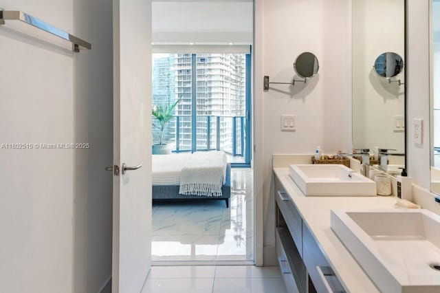 1300 S Miami Ave Unit 2006, Miami, FL 33130 - ensuite bathroom with double vanity