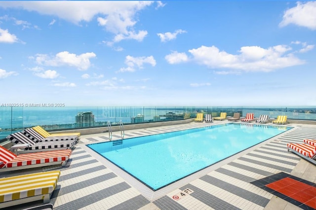 1300 S Miami Ave Unit 2006, Miami, FL 33130 - community pool featuring a patio area and a water view