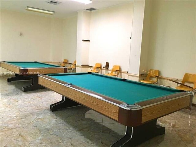251 174th St Unit 1711, Sunny Isles Beach, FL 33160 - game room featuring pool table