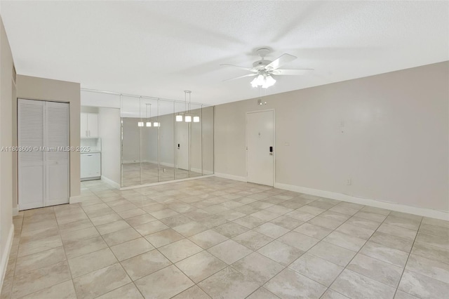 7915 SW 86th St Unit 705, Miami, FL 33143 - unfurnished room with ceiling fan, light tile patterned floors, and baseboards