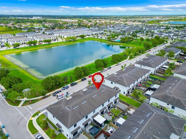 bird's eye view of a large body of water