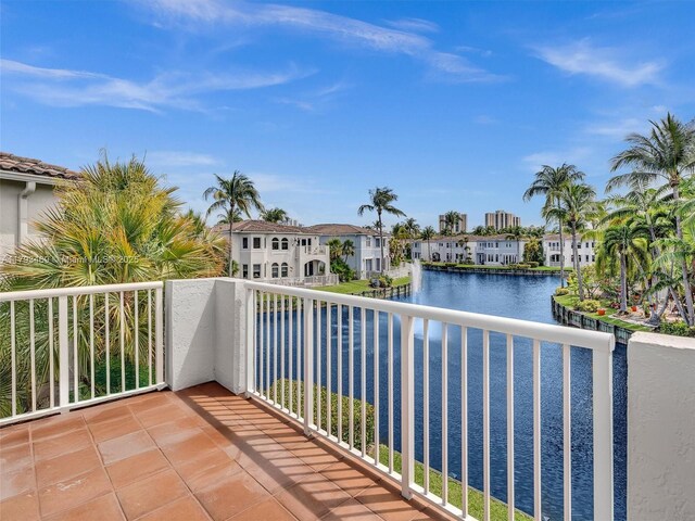 3144 NE 212th St, Aventura, FL 33180 - balcony with a water view and a residential view