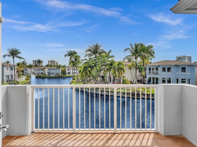 3144 NE 212th St, Aventura, FL 33180 - balcony featuring a water view and a residential view