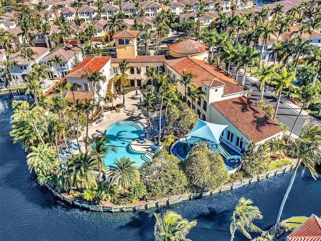 3144 NE 212th St, Aventura, FL 33180 - aerial perspective of suburban area with a large body of water and a pool