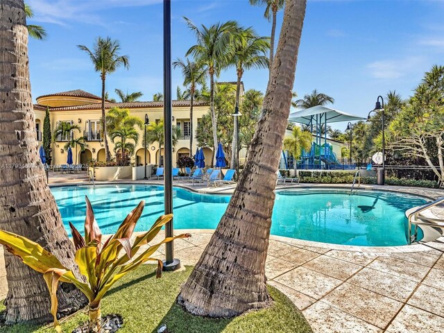 3144 NE 212th St, Aventura, FL 33180 - community pool featuring a patio
