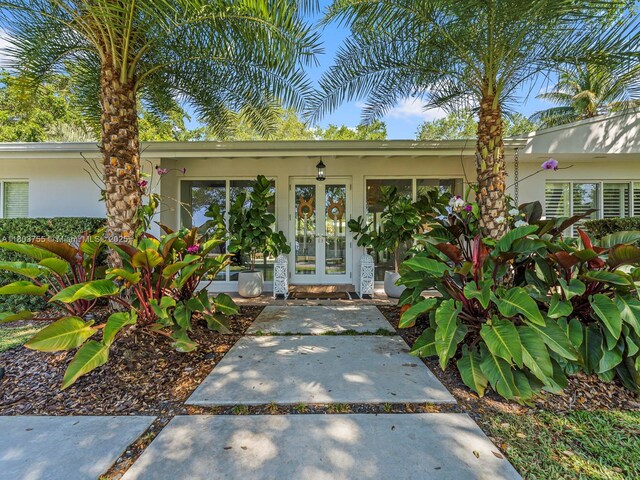 7945 SW 98th Ter, Miami, FL 33156 - entrance to property with french doors and stucco siding