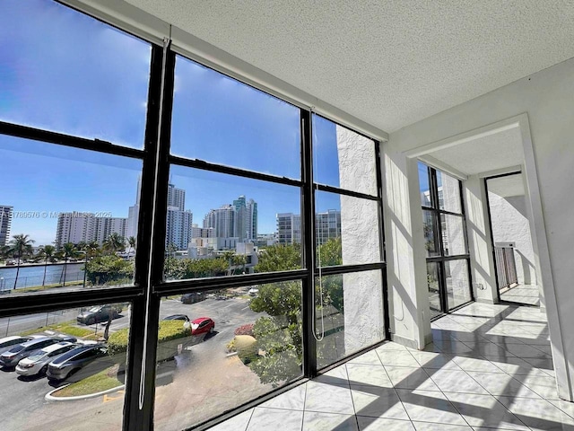 1000 Parkview Dr Unit 424, Hallandale Beach, FL 33009 - unfurnished sunroom with a view of skyline