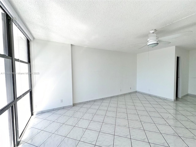 1000 Parkview Dr Unit 424, Hallandale Beach, FL 33009 - empty room with a textured ceiling and a ceiling fan