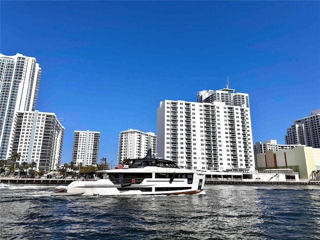 1000 Parkview Dr Unit 424, Hallandale Beach, FL 33009 - view of building exterior with a water view and a city view