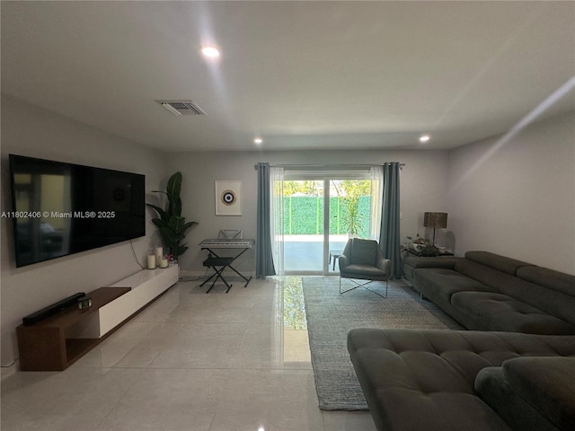 8443 SW 137th Ave Unit 8443, Miami, FL 33183 - living area with recessed lighting and tile patterned floors