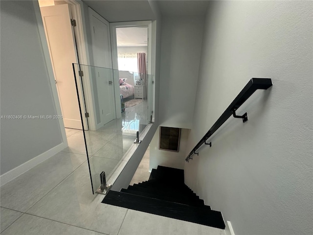 8443 SW 137th Ave Unit 8443, Miami, FL 33183 - stairway featuring baseboards