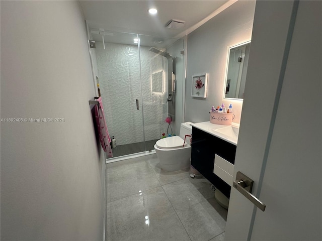 8443 SW 137th Ave Unit 8443, Miami, FL 33183 - full bathroom with vanity, toilet, and a shower stall