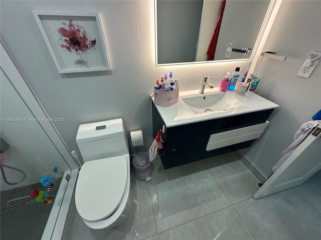 8443 SW 137th Ave Unit 8443, Miami, FL 33183 - bathroom featuring vanity, toilet, and tile patterned flooring