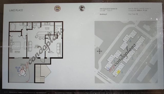 616 Executive Center Dr Unit 107, West Palm Beach, FL 33401 - floor plan / room layout