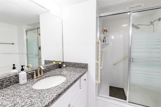 3490 N Key Dr Unit 106, Fort Myers, FL 33903 - full bath featuring a stall shower and vanity