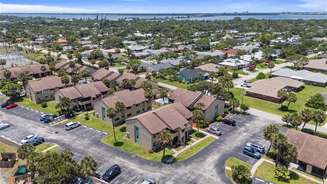 1145 N Shannon Unit 39, Indialantic, FL 32903 - aerial perspective of suburban area featuring a nearby body of water