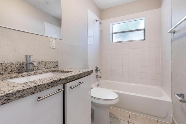 20740 NE 13th Ct, Miami, FL 33179 - full bath featuring toilet, shower / washtub combination, tile patterned floors, and vanity