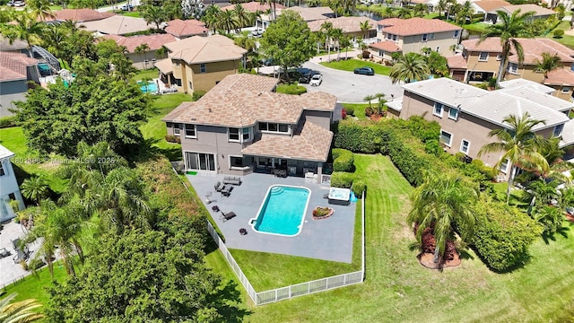 5081 NW 120th Ave, Coral Springs, FL 33076 - aerial perspective of suburban area featuring a pool