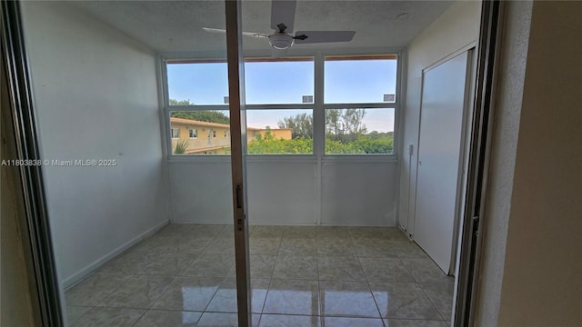 unfurnished sunroom featuring plenty of natural light