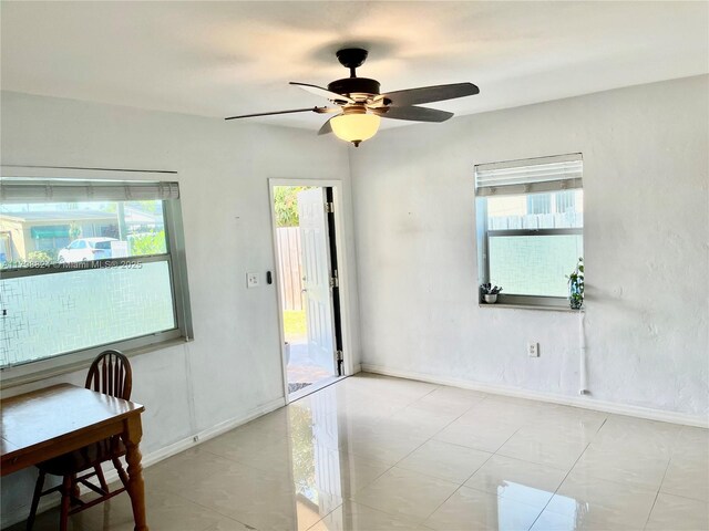 3135 SW 64th Ave, Miami, FL 33155 - empty room featuring baseboards and ceiling fan