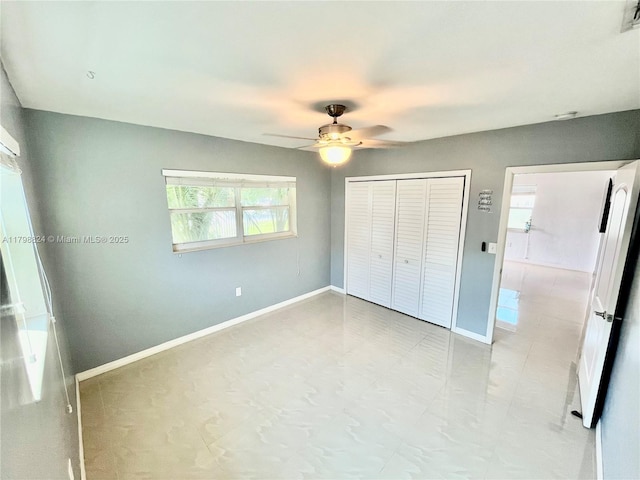 3135 SW 64th Ave, Miami, FL 33155 - unfurnished bedroom with a closet and ceiling fan
