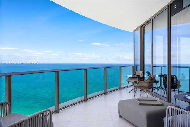 15701 Collins Ave Unit 3201, Sunny Isles Beach, FL 33160 - balcony with a water view and radiator