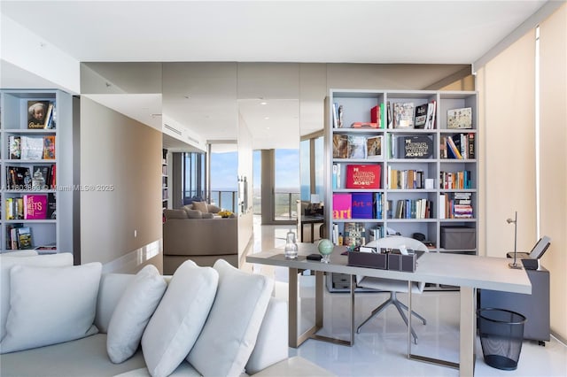 15701 Collins Ave Unit 3201, Sunny Isles Beach, FL 33160 - office area featuring expansive windows