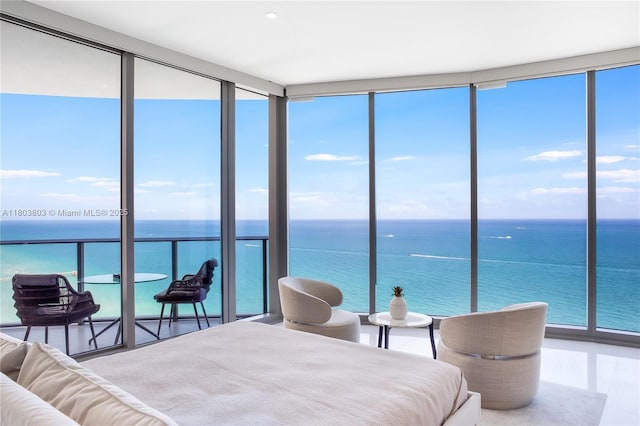 15701 Collins Ave Unit 3201, Sunny Isles Beach, FL 33160 - bedroom with a water view