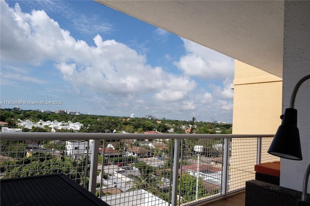 view of balcony
